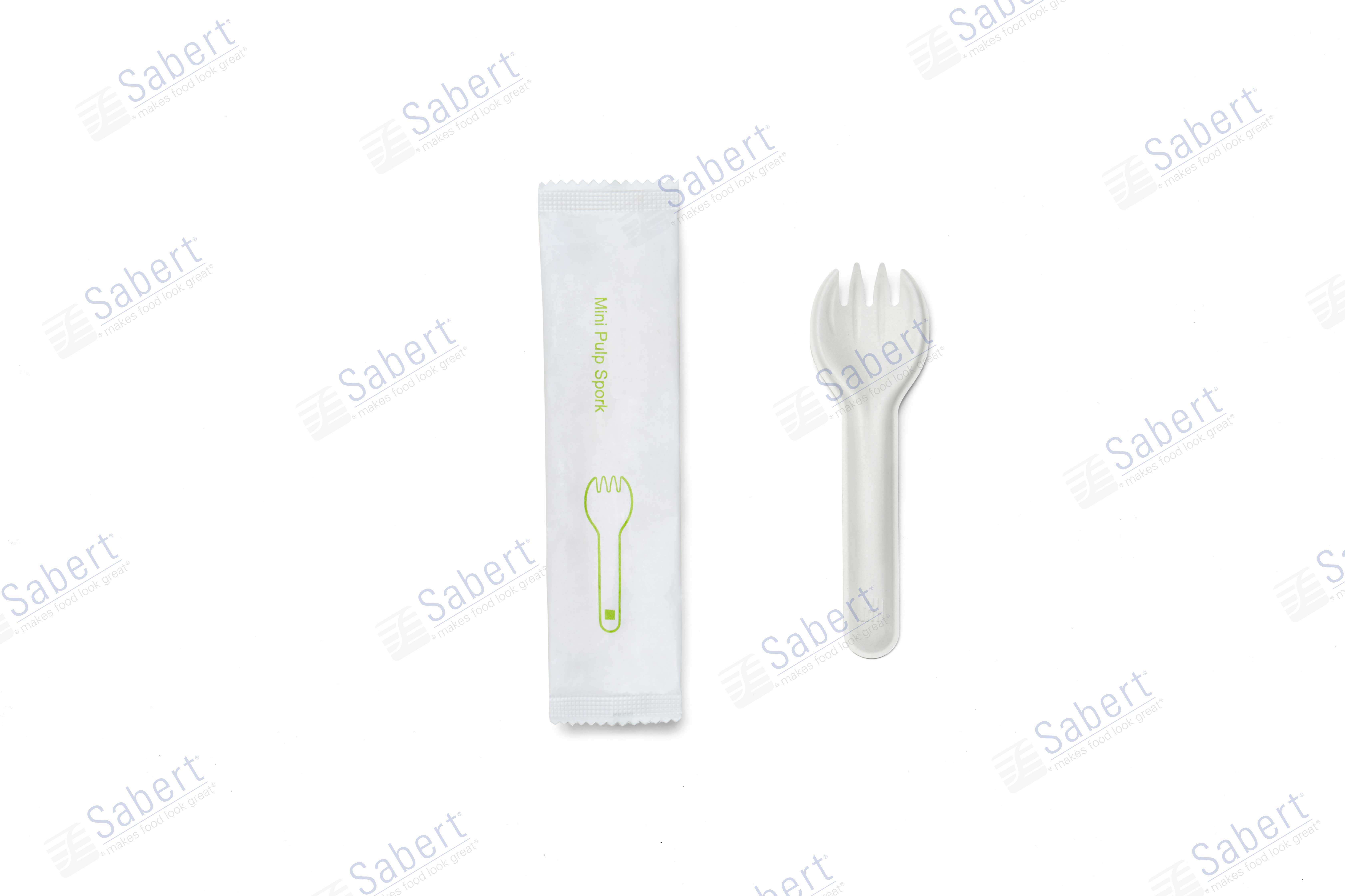 110mm Mini Pulp Spork_Individual